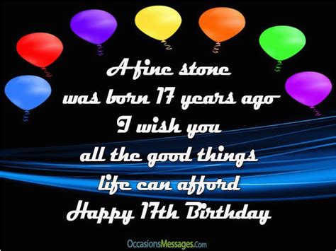 17 Year Old Birthday Cards 17th Birthday Wishes and Greetings Occasions Messages | BirthdayBuzz