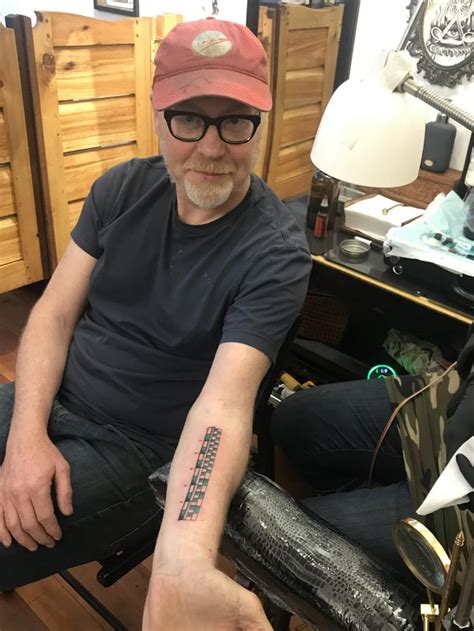 Adam Savage got a ruler tattoo so he can measure stuff with his arm. - 9GAG