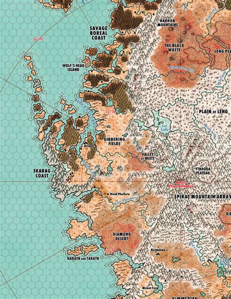 Map of Hyperborea - North Wind Adventures | DriveThruRPG.com