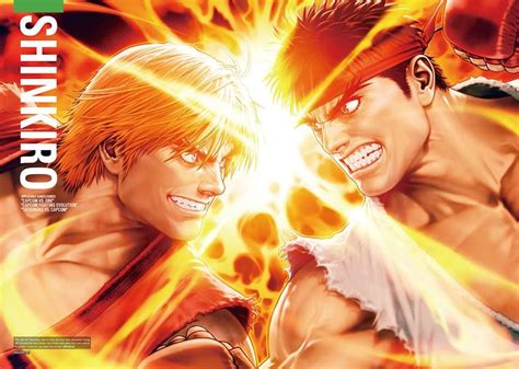 Inside SF25: The Art of Street Fighter! Ken vs Ryu, illustration by Shinkiro! http://amzn.com ...