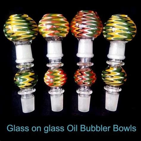 Silver line Productions 14mm To 19mm COLORED GLASS SMOKING BOWLS GGW-01 GLASS BONG at best price ...