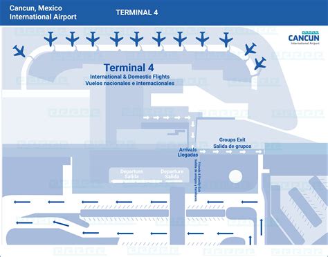 Cancun Airport Map | Find airport terminals easily | Cancun Airport