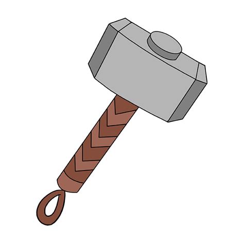 Thor Hammer Cartoon Images : Mjolnir Thor™ Hammer Aus Avengers™ Grau-braun 30 Cm , Günstige ...