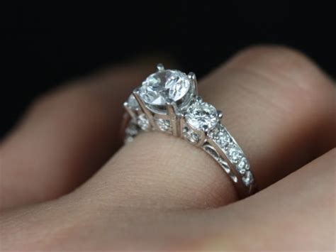 My White Sapphire Engagement Ring! | Weddingbee Photo Gallery