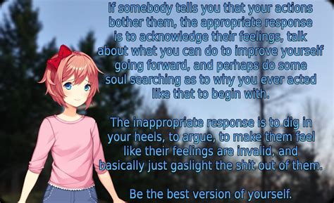 Sayori wants you to be the best version of yourself. : DDLC