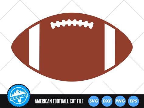 Digital Svg Files~ Football Silhouette Football Cut Files American ...