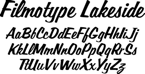 Filmotype Lakeside font - originally offered by Filmotype in the early 1950s, Fi... - #1950s # ...