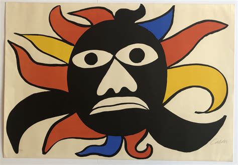 Alexander Calder, Black Sun, 1969 - Original Lithograph For Sale