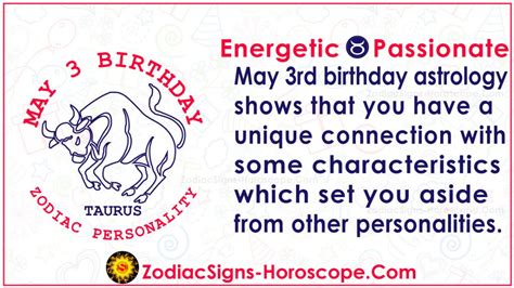 May 3 Zodiac (Taurus) Horoscope Birthday Personality and Lucky Things