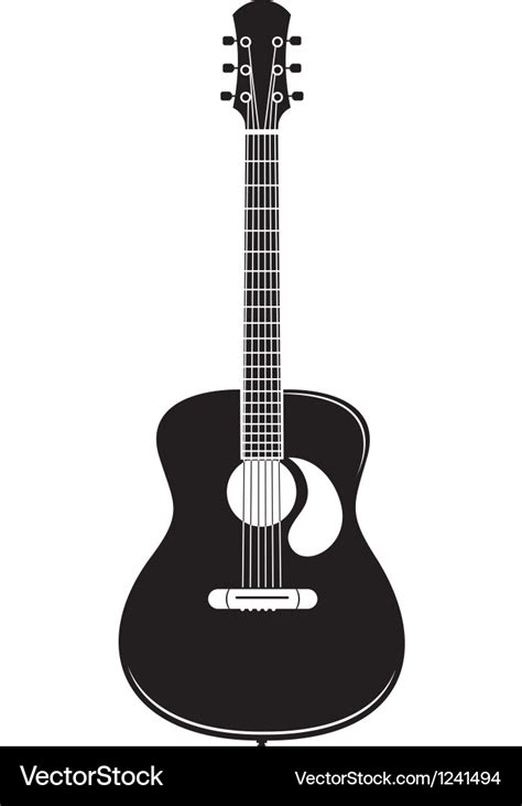 Acoustic guitar Royalty Free Vector Image - VectorStock