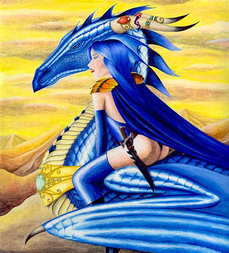 Sapphire Dragon by KoShiatar on DeviantArt