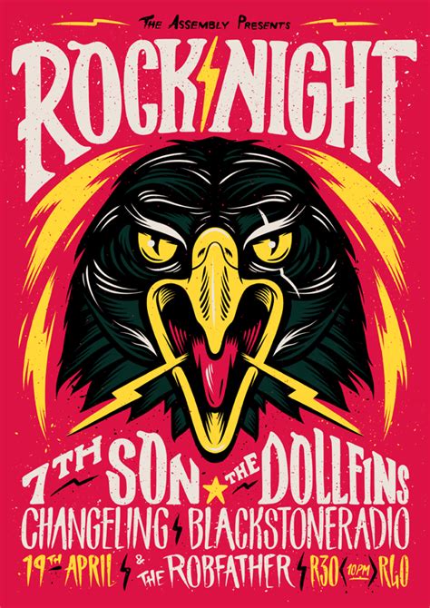 Rock Night Poster on Behance