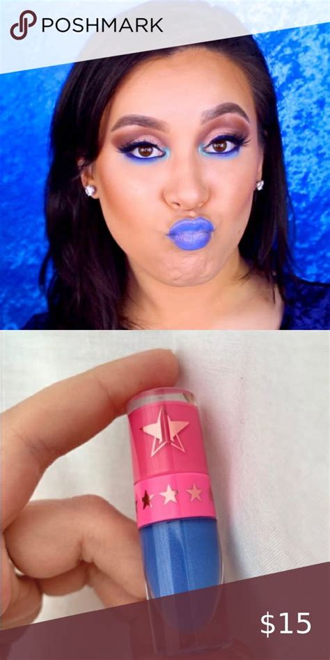 jeffree star ice tray lipstick liquid velour true sky blue cottagecore punk mini | Jeffree star ...