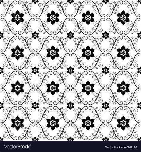 White black vintage seamless pattern Royalty Free Vector