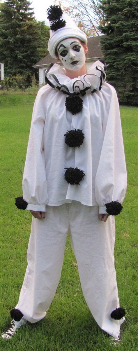 Costume, Adult, Authentic Pierrot, Halloween Mardi Gras Theater - Etsy