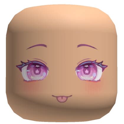 kawaii chibi blush anime girl silly face | Roblox Item - Rolimon's