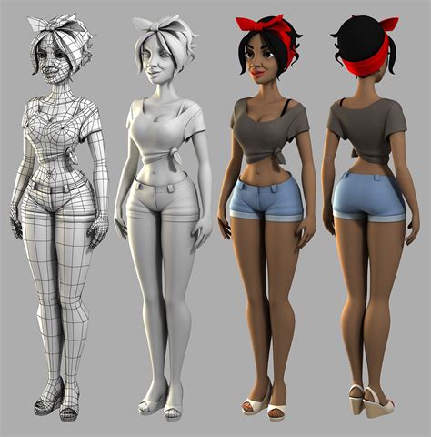 3ds Max Character Creation by Andrew Hickinbottom 3d Model Character, Character Modeling ...
