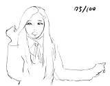 イラスト練習法・5分間ドローイングを1日3回 X 100日やってみた結果  CLIP STUDIOと液晶タブレット買った�ど使いこなせるのかこれ sketch template