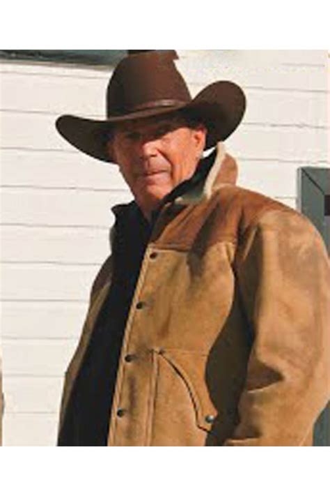 John Dutton Yellowstone Season 3 Fur Collar Brown Leather Jacket | Skinler