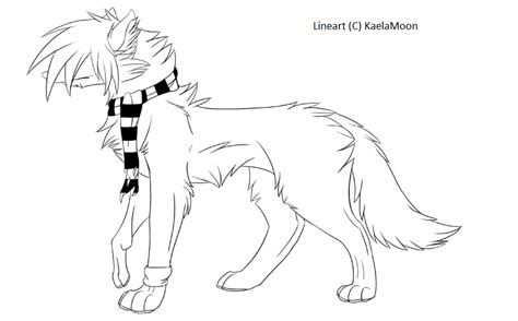 Wolf Lineart by KaelaMoon on DeviantArt