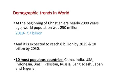 Demographic profile of india