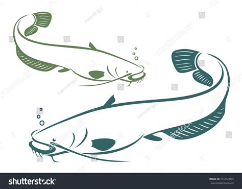 Catfish Vector Illustration Stock Vector (Royalty Free) 116650039