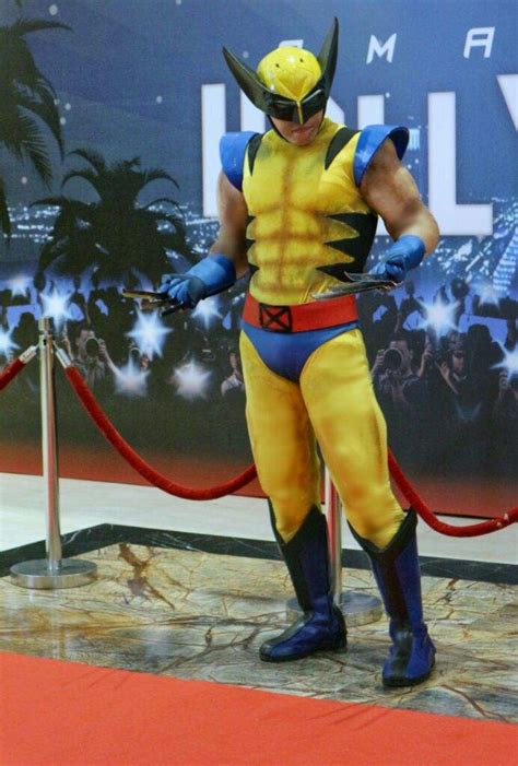 My wolverine cosplay with classic yellow spandex suit costume | Cosplay Amino