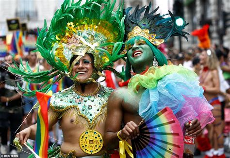 Thousands transform London into a rainbow of colour for city's largest ...