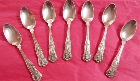 Vintage USN International silver plate demitasse spoons (7) Kings ...