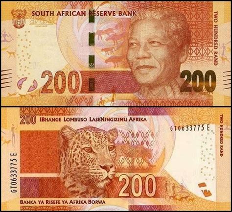 Banknote World Educational > Reserve Bank (P.74 – P.147) > South Africa 200 Rand Banknote, 2013 ...