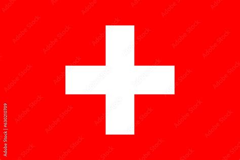 Swiss flag. Vector. swiss flag illustration Accurate dimensions ...