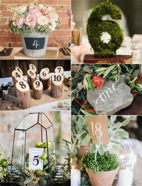 43 Creative Wedding Table Numbers ~ KISS THE BRIDE MAGAZINE