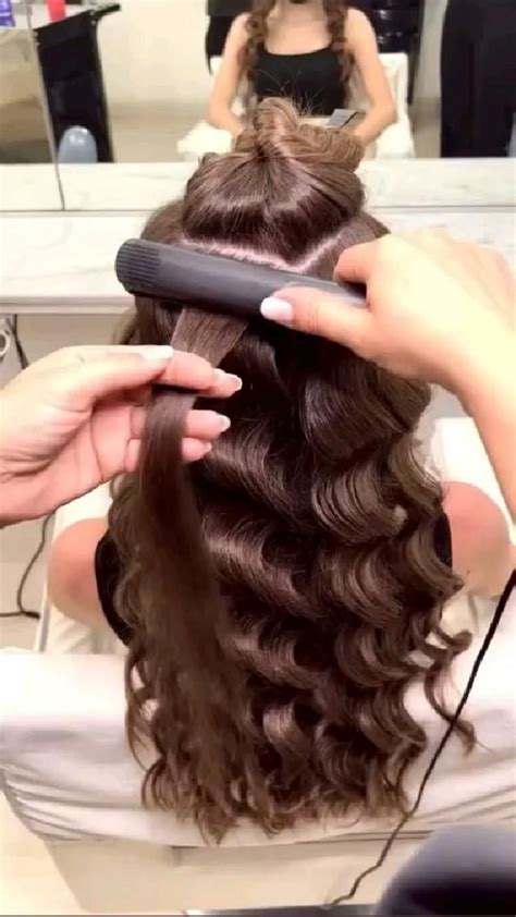 Hair style | Hair tutorial, Curl hair with straightener, Hair curling tips