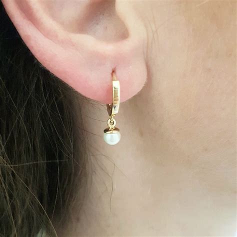 14K Real Solid Gold Cube Dangle Drop Earrings for Women | Latika Jewelry