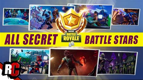 All 7 Secret BATTLE STAR Locations | Fortnite (All Blockbluster Stars ...