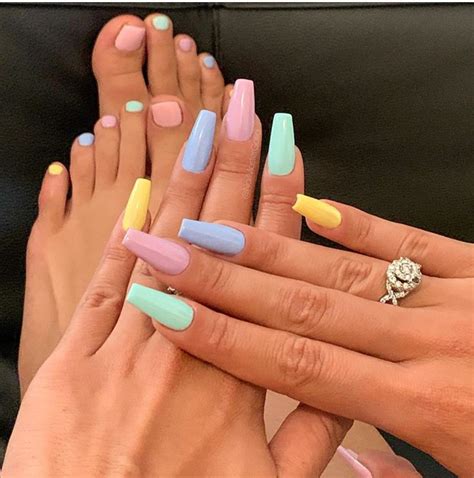 Beautiful Multi-Colored Nails Designs For Summer - The Glossychic
