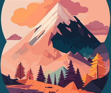 ArtStation - Mountain pic vector art | Artworks