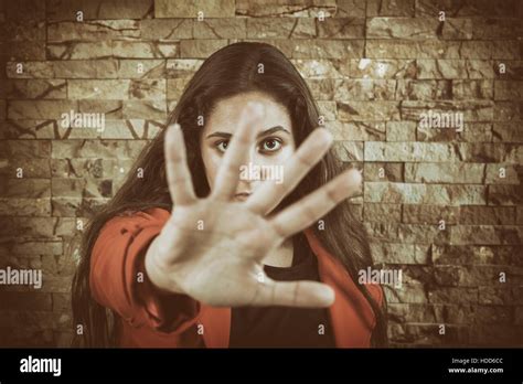 Stop sign hand children hi-res stock photography and images - Alamy
