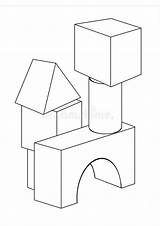 Coloring Pages  Building Blocks Page For Kids sketch template