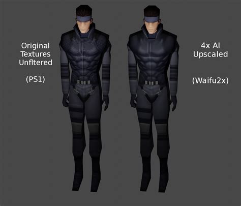 I upscaled the textures from Snake's Original MGS1 model : r/metalgearsolid