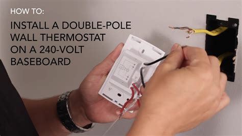 How To Install: Wall Thermostat , Double-Pole On 240V Baseboard - 240 ...