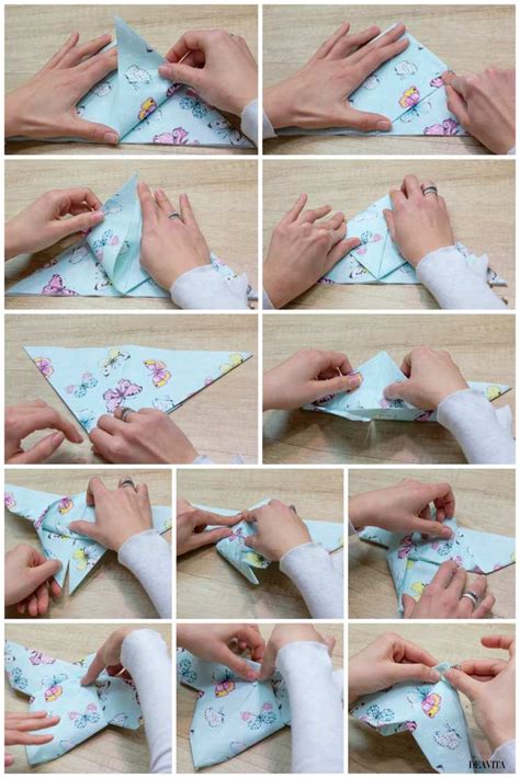 10 Easter napkin folding ideas - adorable table decoration for your feast