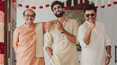 Wedding Day! Groom Rana Daggubati is 'ready', poses with father Suresh Babu and uncle Venkatesh