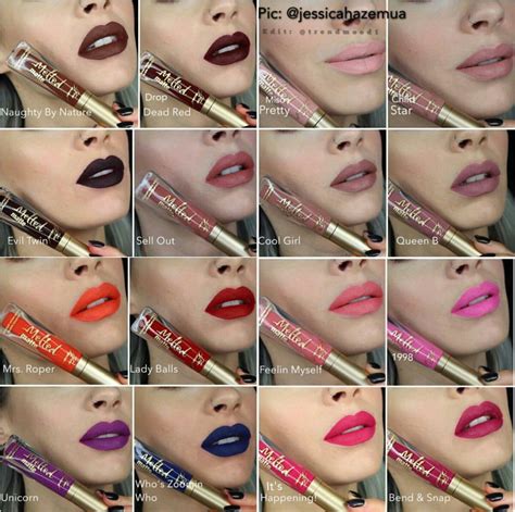 Too Faced Melted Matte Liquified Matte Lipstick Swatches | The Budget ...
