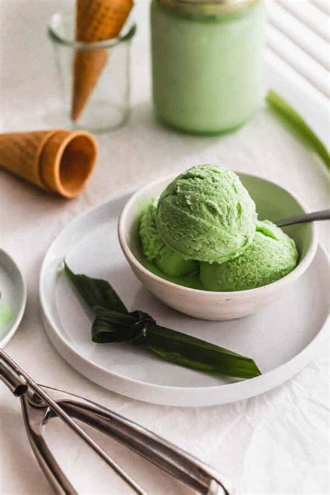 No-Churn Pandan Ice Cream | Sift & Simmer