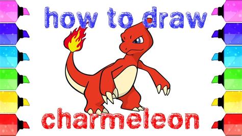 How to draw charmeleon step by step - Draw charmeleon easy |Drawing ...