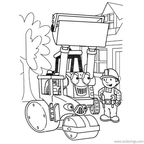 Bob the Builder Coloring Pages Trix and Muck - XColorings.com