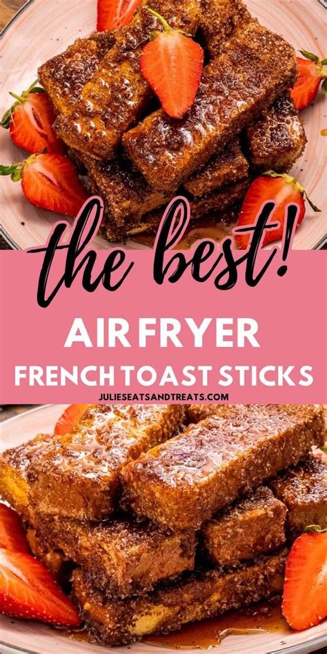 Air Fryer French Toast Sticks are so easy and delicious! Hearty Bread ...