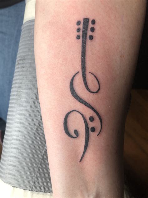 Guitar and music tattoo | Music tattoo designs, Small music tattoos ...