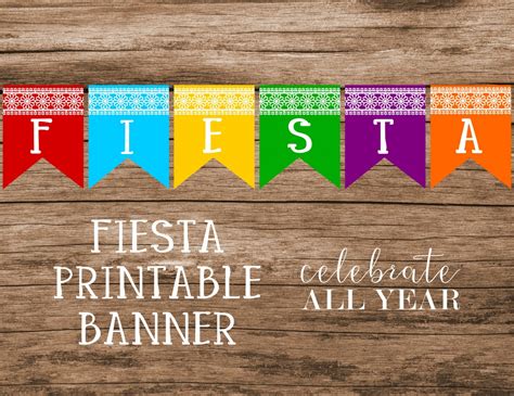 Fiesta Printable Banner – Celebrate All Year